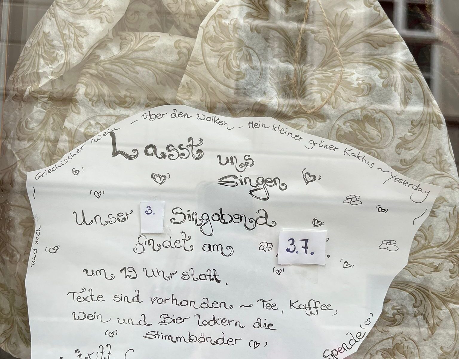 Lasst uns singen! Juli 2025